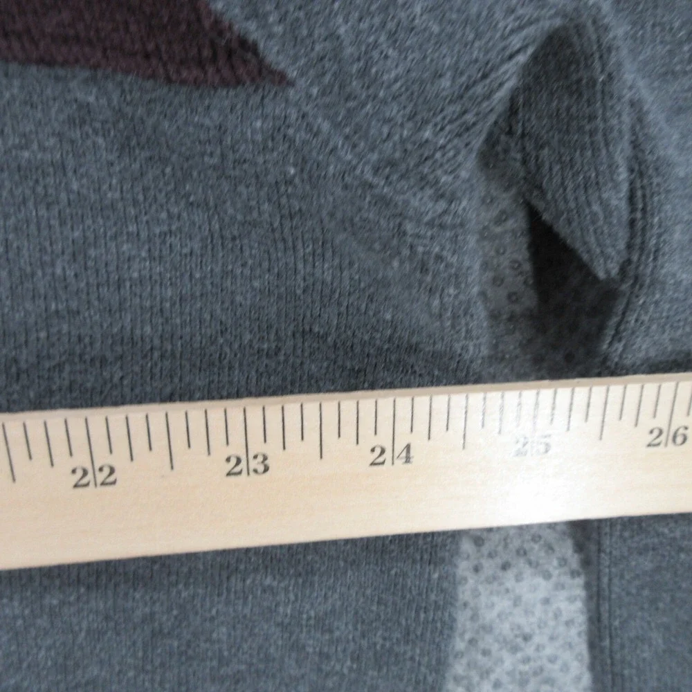 Banana Republic Mens Sweater Extra Large Pullover V-Neck Gray Long Sleeve Cotton